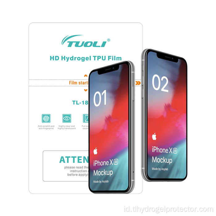 Film Depan Hidrogel Flexible HD untuk Telepon